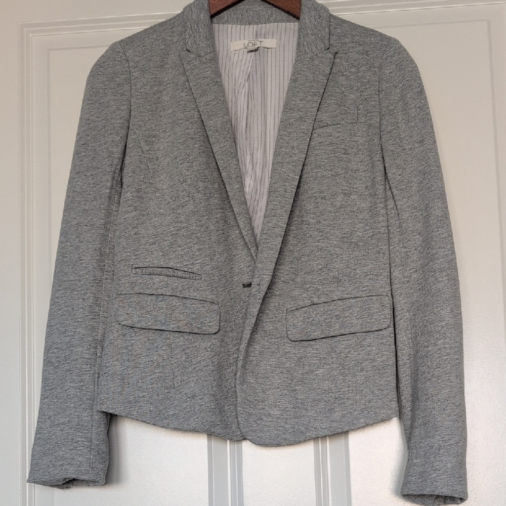 LOFT Women's Heather Gray Blazer